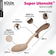 Sendok Masak - Sutil Spatula Bolde Utensile Cooking Spoon Granite Series Beige