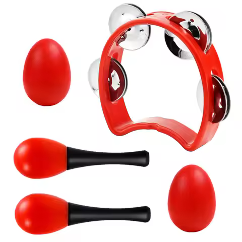 5PCS Plastic Egg Shakers Musical Instruments Set Montessori Educational Toys Baby Speelgoed Kinder S