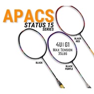 Apacs Status 15 (4U/G1)With String&amp;Grip (Up String Service Free) Badminton Racket Original 100%