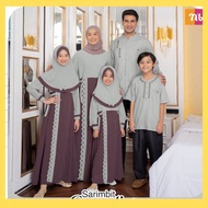 New Item! Nibras Sarimbit Creative Bahan Youryou Mix Carina Gamis Grape Wine Koko Quiet Gray Baju Co