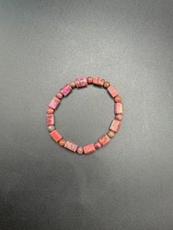 100%天然老礦粉花舒俱徠手串