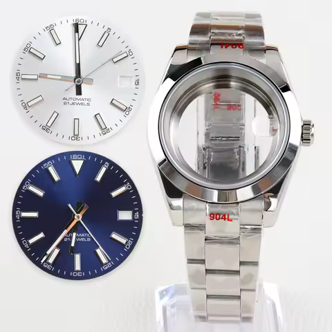 28.5mm Watch Dial Face Green Luminous Dial Hands for DATEJUST 36/39mm Watch Case Fit Nh35/NH36 Movem