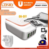 LDNIO Charger A4405 LED Touch Lamp Phone Charger 4.4A 4USB Output Port Auto ID USB Charger Ldnio Tra
