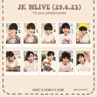 JUNGKOOK_BTS Wlive (29.6.23) Fanmade (Unofficial) Photocards