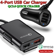 4 USB Ports Quick Charge QC 3.0+3x 3.1A Multiple Car charger for Car/Phone