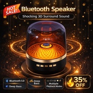 New Portable Bluetooth Speaker New Transparent Mech Audio Two-Machine Light 360° Stereo Surround Wir