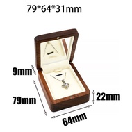 Black walnut wood jewelry pendant necklace Portable jewelry box Storage box Dressing box Jewelry box