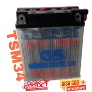 aki GS basah aki motor Supra x / Supra fit / aki basah GM5Z -3B