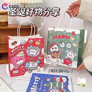 Cartoon Christmas Gift Bag Christmas Packaging Paper Bag Christmas Eve Christmas Fruit Birthday Portable Gift Bag Paper Bag