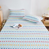 ผ้าปูที่นอนผ้าสาลูหกชั้นประเภท A เสื่อเย็นผ้าฝ้ายแท้ผ้าฝ้ายแท้1.5เมตรเมตรเสื่อนุ่มพับได้ซักด้วยน้ำได้สำหรับเตียงในฤดูร้อน