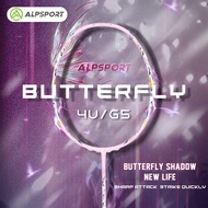 【YUNimko】 ALP Butterfly HD Badminton Racket Carbon Fiber 4U G5 Max 35lbs Professional Racket ALPSPOR
