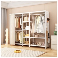 Open Wardrobe Combination Steel Frame Wardrobe Strong Durable Open Metal Wardrobe Easy Assembly Free