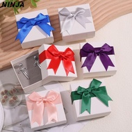 Bowknot Jewelry Box - Necklace Earring Ring Packaging Case - With Sponge Inside - Jewelry Organizer 