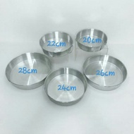 [Ready Stock] Aluminium Round Deep  Mould/ Kek Loyang Bulat /5 set