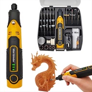 (REYBM)Cordless Mini Grinder Kit 3D Printed Resin Cured Engraving Pen Electric Rotary Sander for Dri