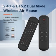 New M5 2.4G&amp;BT5.2 Remote Control 7 Color Backlit Wireless Air Mouse Keyboard Android TV Box for Android Windows Mac
