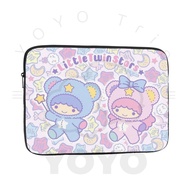 Sanrio LittleTwin Stars Laptop Bag 10-17 Inch Laptop Protective Case Waterproof Shockproof Portable Laptop Bag