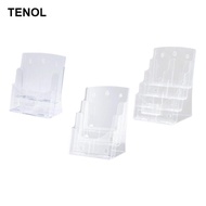 [TENOL] Acrylic Display Stand Brochure Brochure Holder Countertop Organizer for