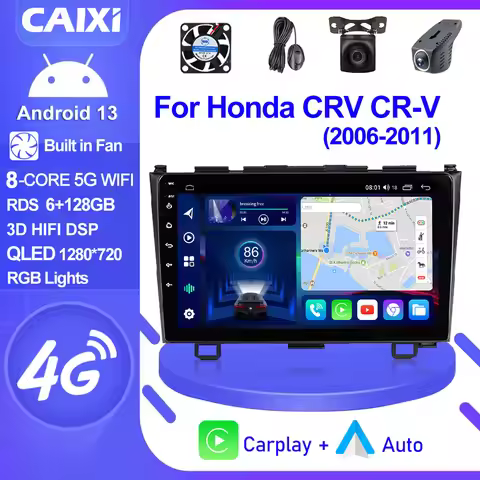 CAIXI GX9 Android 13 2 Din Carplay Car Radio Multimedia Video Player for Honda CR-V 3 RE CRV 2007-20