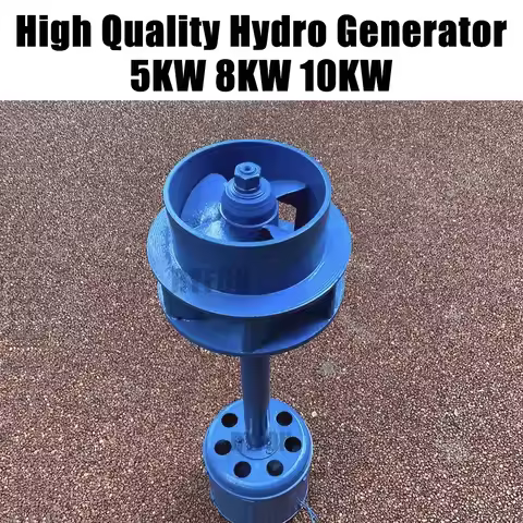 110V-240V 5KW 8KW 10KW Hydroelectric Turbine Flow Hydraulic Conversion Water Flow Generator Energy A