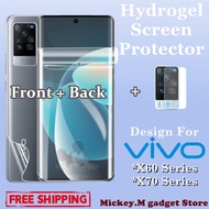 Vivo X70 / X70 Pro / X70 Pro+ / X60 / X60 Pro / X60 Pro Plus Hydrogel Front & Back Screen Protector 