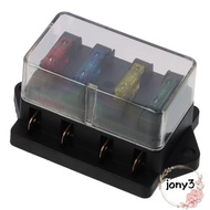 JONY 1set Blade Fuse Board Box, Black Copper Fuse, Car Assessories Parts Fuse Panel For Car