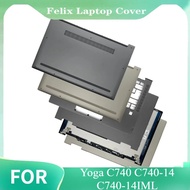 NEW Laptop Shell LCD Top Case/Back Cover/ For Yoga C740 C740-14 C740-14IML Front Bezel/Bottom Case