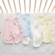 Baby Clothes Newborn Jumpsuit Thin Style Summer Clothes Two Months Baby Pipa Clothes Summer Modal Ve