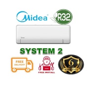 Midea Inverter [R32] Multi-Split System 2 Aircon + FREE Dismantle &amp; Dispose Old Aircon + FREE 6 Year Warranty + FREE Installation + Workmanship Warranty + FREE Delivery + FREE Consultation Service