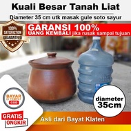 Kuali Besar Jumbo Tanah Liat Gerabah Kuwali Kwali - Diameter 35 cm