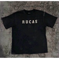 T-shirt Rucas V1 / Kaos Distro Rucas / Rucas Initial - Black