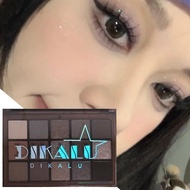 【ZAII】 15 Color Eyeshadow Palette Earth Color Black Punk Smoked Cement Palette For Women F9b2  【ZAII