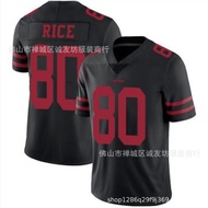 ✤ NFL football jersey 49ers 80 black 49ers Jerry Rice Jersey one generation