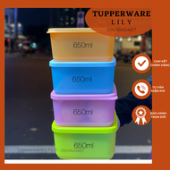 Bộ Hộp Bảo Quản Thực Phẩm Small Square Round 650ml (4 Hộp) - Tupperware