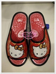 小花花日本精品♥ Hello Kitty 健康按摩拖鞋 室內拖鞋 按摩拖鞋 居家拖鞋 917180紅78962606