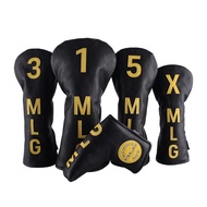 In Stock Golf Wood Club Cover Large Number Wood Club Protector 1/3/5/X Size PU Wood Club Head Cover
