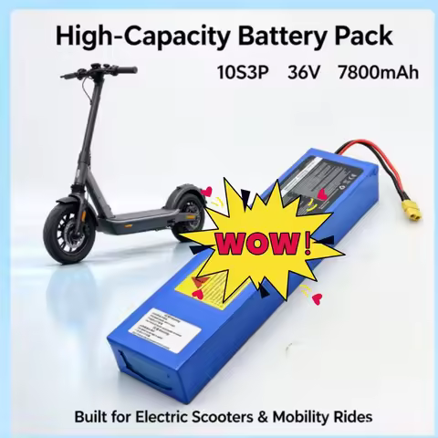 36V 7800mAh 10S3P 18650 Battery Rechargeable Lithium-Ion with 1000W Built-in BMS for KUGOO S1 S2 S3 