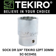 MATA SOCK DR 3/4IN TEKIRO 12PT 30MM SC-SC0451 TEKIRO SOCK DR 3/4IN 30MM