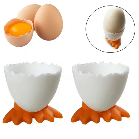 1/2/4/20Pcs Cute Creative Egg Cup Holder Egg Holder Opener Separator Boiled Eggs Container Kitchen S
