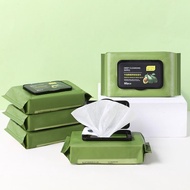 99 บาท 9 แพ็ค！แผ่นเช็ดเครื่องสำอาง ทิชชู่เช็ดเครื่องสำอาง ผ้าเช็ดเครื่องสำอาง สูตรอะโวคาโด ใน 1 แพคม