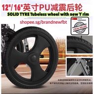 Special wheels with Rim and Tyre for wheelchair and any other wheelchair with 12” or  16” Wheels Y RIM