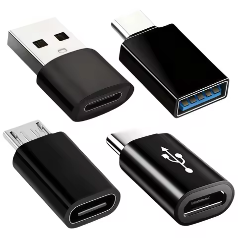 USBC to USB to Type-C adapter OTG data charging converter Android Micro USB female to Type-C male ad