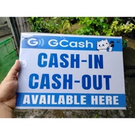 G-Cash Laminated/Sintra Top Signage Sintra Board: Enhance Cash In and Cash Out Efficiency