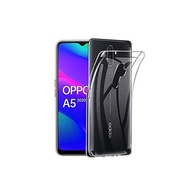 OPPO A5 2020 CASE [ELMK] Clear Transparent TPU Material Protective Cover Compatible with OPPO A5 (