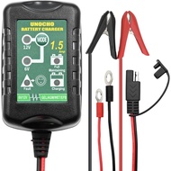 Pengecas Bateri 6V 12V 1.5A Pengecas Bateri Automatik dengan Fungsi Penyelenggaraan Pengecas Bateri 
