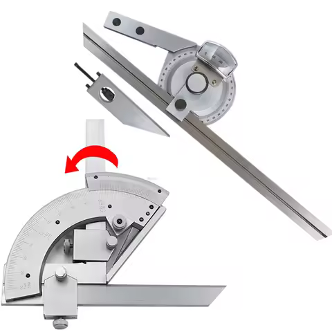 0-320/360 degree Stainless Steel Bevel Protractor Angular Dial ruler goniometer Universal Only 360 d