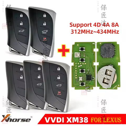XHORSE Universal XM38 Fit For LEXUS style VVDI Smart Remote Key Generate by vvdi key tool 4D 8A 8A-B