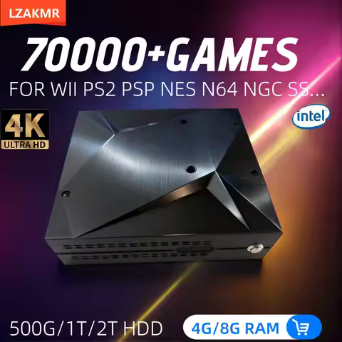 Retro Game Console 2TB Pico8 Loaded 70000+ Games for Wii PS2 DC PSP NGC Plug-and-Play On TV Win11&Ba