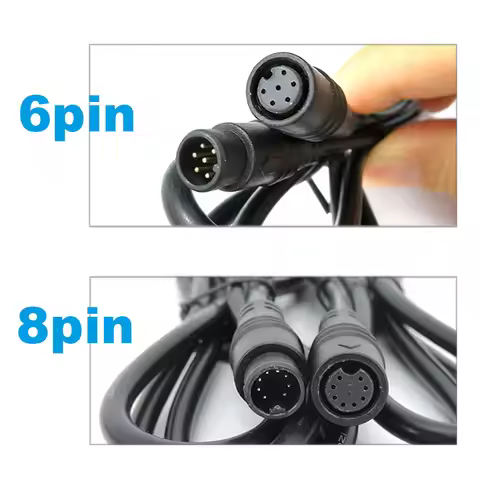 M8 6Pin 8Pin E-bike Line Electric Bicycle Waterproof Connector 1M Speed Sensor male to female Extens