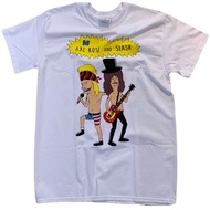COSMIC AXL ROSE & SLASH TEE Fashion Printed Cotton T-Shirt